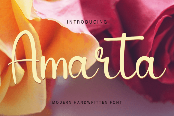 Amarta: A Delicate Script Font for Elegant Brand Identities