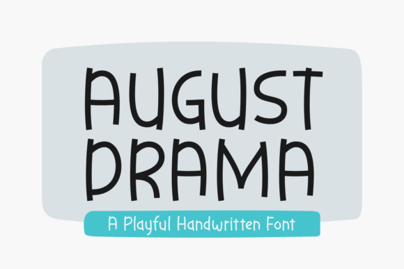 August Drama: A Playful Script Font for Modern Editorial Design