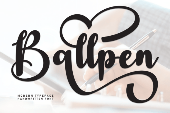 Ballpen: A Sweet Handwritten Font for Playful Branding Projects