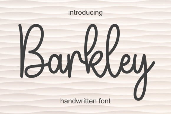 Barkley: A Whimsical Handwritten Font for Editorial Charm