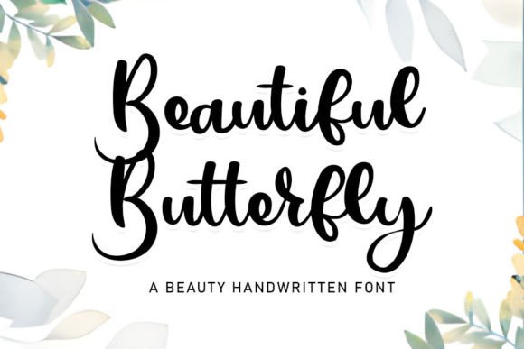 Beautiful Butterfly: A Versatile Script Font That Elevates Small Business Branding