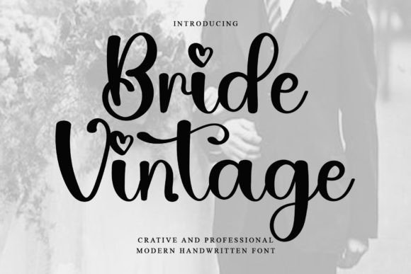 Bride Vintage: A Timeless Script Font for Elegant Editorial Design