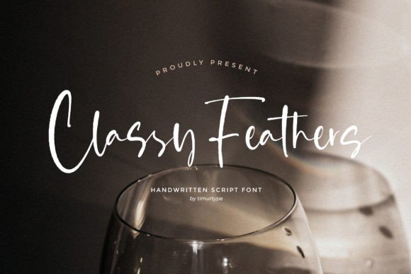 Classy Feathers: A Stylish Script Font for Elegant Branding