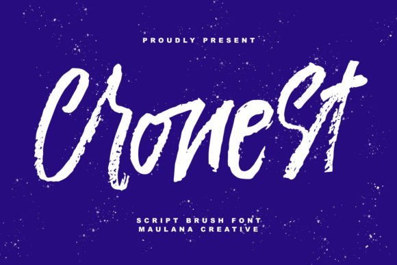 Cronest: The Handwritten Brush Font That Elevates Digital Marketing Visuals