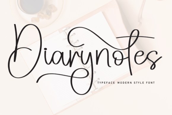 Diarynotes Font: Elevating Brand Identity with Timeless Elegance