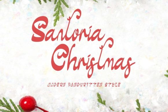 Elegant Typography with Santoria Christmas: A Font for Festive Editorial Design