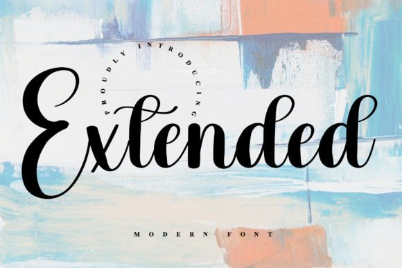Extended: A Refined Script Font for Elegant Editorial Design