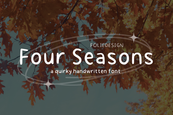Four Seasons Font Review: A Sweet Handwritten Typeface for Warm Brand Identities