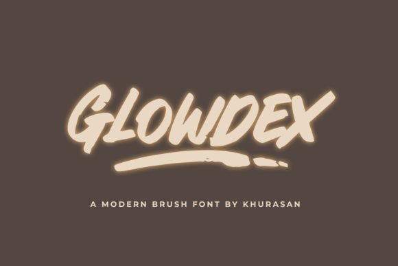 Glowdex: A Bold Brush Font for Handmade Makers and Creative Sellers