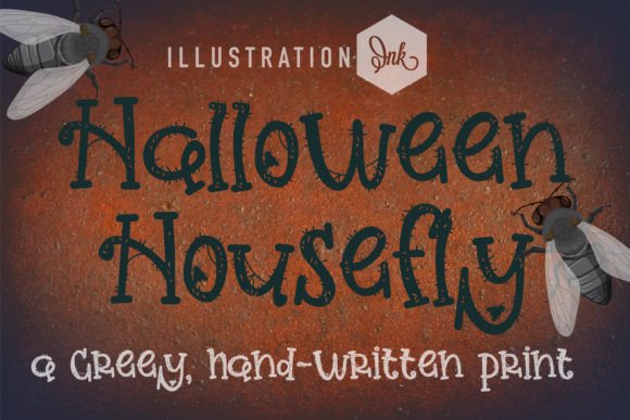 Halloween Housefly: A Hand-Crafted Font for Seasonal Campaigns and Spooky Branding