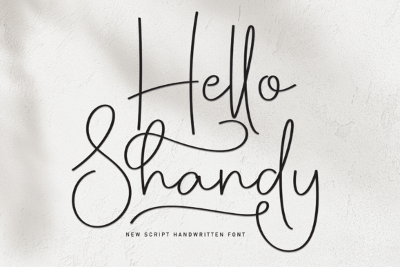Hello Shandy: A Magical Script Font for Crafters and Makers
