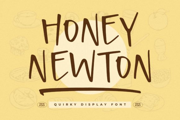 Honey Newton: A Sweet Handwritten Font for Digital Design