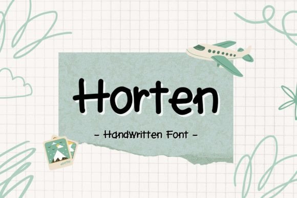 Horten: A Handwritten Script Font That Brings Personality to Your Craft Designs
