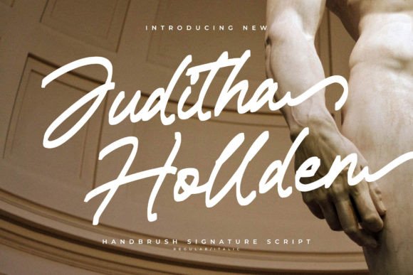 Juditha Hollden: A Handwritten Font That Elevates Modern Marketing Typography
