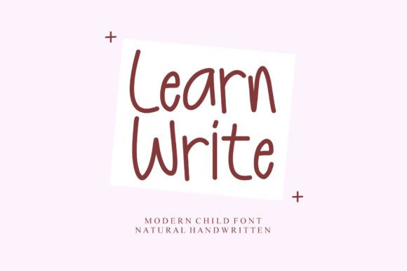 Learn Write: A Playful Handwritten Font for Real Branding Projects