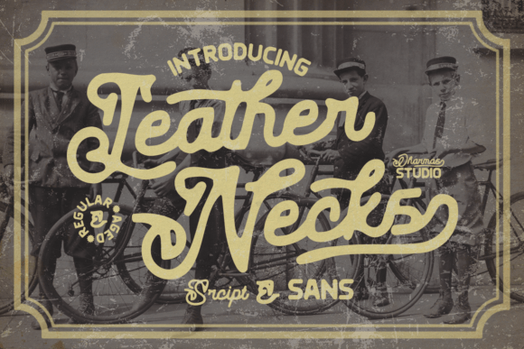 Leather Necks Font: Elevating Web Design with Vintage Charm