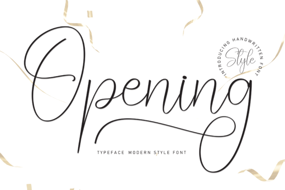 Opening: A Sweet Script Font for Modern Web Design Projects