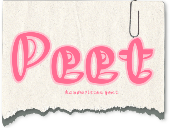 Peet: A Joyful Handwritten Font for Small Business Branding