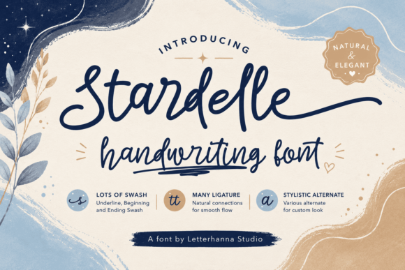 Stardelle Font: Elevating Digital Design with Elegance and Personality