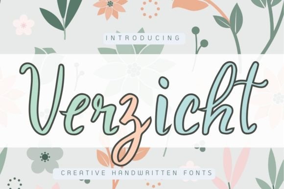Verzicht: A Handwritten Display Font for Modern Web and Digital Design